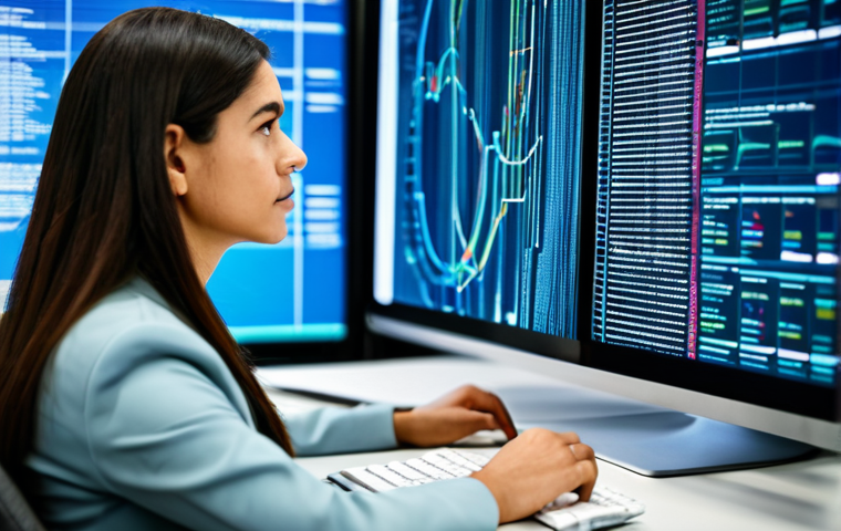 A professional, diverse individual (man or woman) in modest business attire, sitting at a modern desk in a well-lit office, gazing thoughtfully at a computer screen displaying an ambiguous email. Subtle, abstract digital patterns in the background suggest data flow and potential manipulation, highlighting the human element in cybersecurity. The atmosphere is professional and focused. fully clothed, appropriate attire, safe for work, appropriate content, perfect anatomy, correct proportions, natural pose, well-formed hands, proper finger count, natural body proportions, professional photography, high quality, professional, modest, family-friendly.