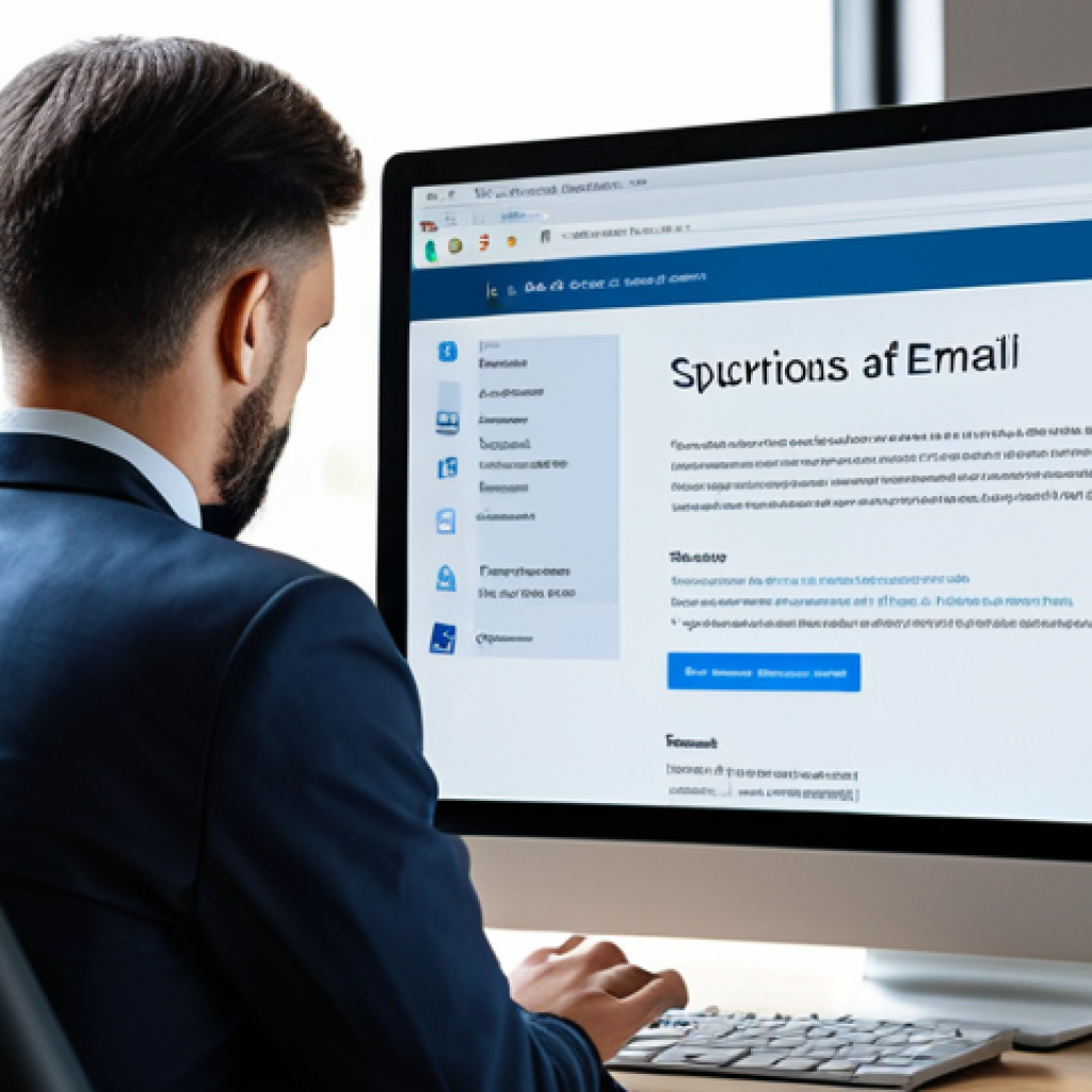 **
"A concerned-looking individual, fully clothed in professional attire, staring at a computer screen displaying a suspicious email. The background is a blurred home office. The email contains elements suggesting a phishing attempt – a generic greeting, poor grammar, a sense of urgency, and a link that looks untrustworthy. Include a small padlock icon on the browser to show online security, but it has a warning icon as well. Perfect anatomy, natural proportions, safe for work, appropriate content, professional, educational illustration, realistic style."
**