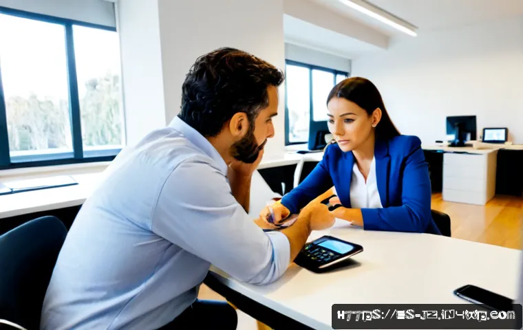 소셜 엔지니어링 방어를 위한 전략적 접근 - Photorealistic cybersecurity awareness scene in a bright modern office in Madrid, Spanish-speaking p...